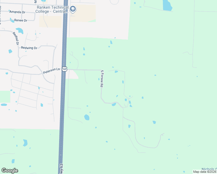 map of restaurants, bars, coffee shops, grocery stores, and more near 6173-6599 East Forsee Road in Ashland