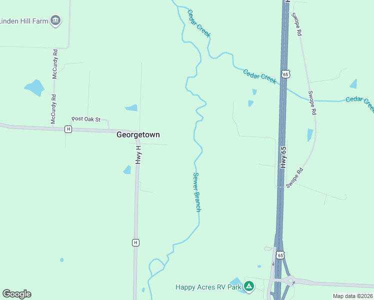 map of restaurants, bars, coffee shops, grocery stores, and more near 24498 Flint Street in Sedalia