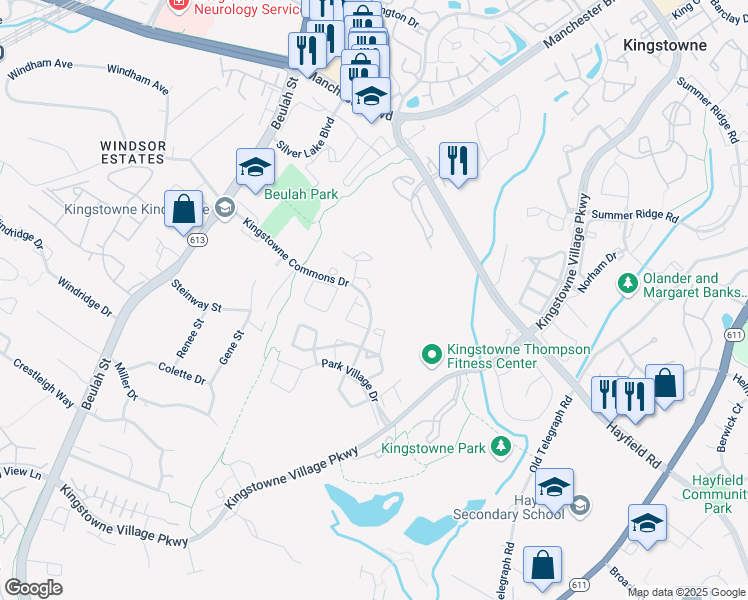 map of restaurants, bars, coffee shops, grocery stores, and more near 6103 Donival Square in Alexandria