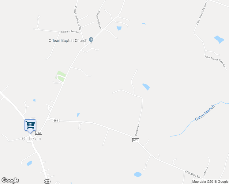 map of restaurants, bars, coffee shops, grocery stores, and more near 6635 Strother Lane in Marshall
