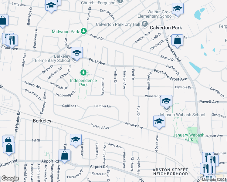 map of restaurants, bars, coffee shops, grocery stores, and more near 6609 Torlina Drive in Berkeley