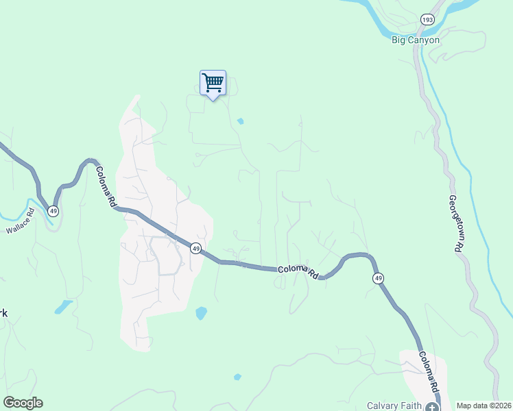 map of restaurants, bars, coffee shops, grocery stores, and more near 1760 Tyrrel Lane in Placerville