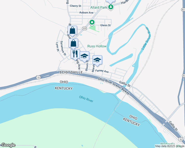 map of restaurants, bars, coffee shops, grocery stores, and more near 224 Marshall Street in Portsmouth