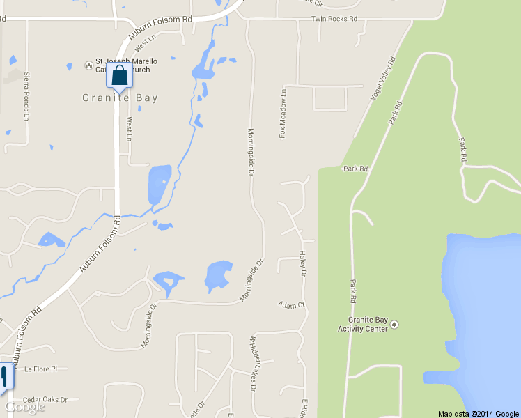 map of restaurants, bars, coffee shops, grocery stores, and more near 7615 Morningside Drive in Granite Bay
