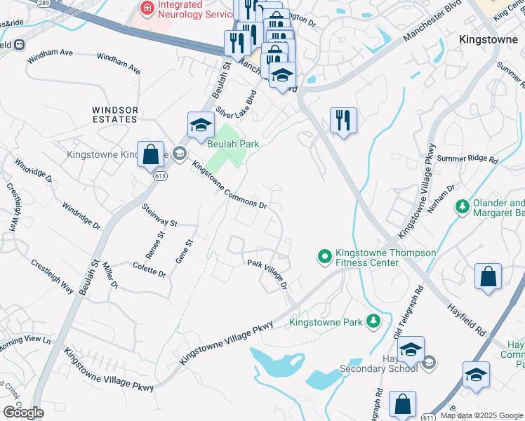 map of restaurants, bars, coffee shops, grocery stores, and more near 7496 Gadsby Square in Alexandria