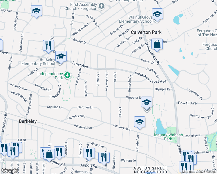 map of restaurants, bars, coffee shops, grocery stores, and more near 6648 Thurston Avenue in Berkeley