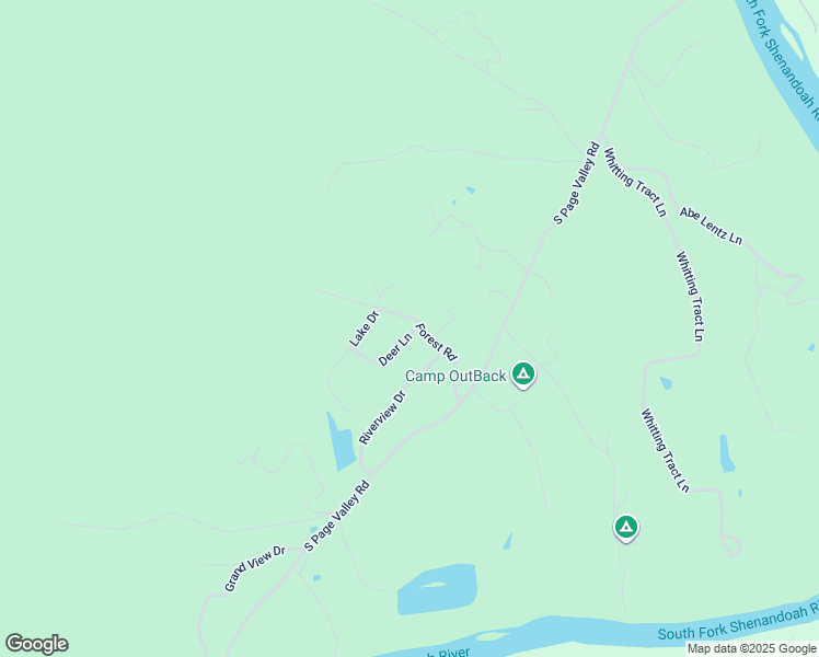 map of restaurants, bars, coffee shops, grocery stores, and more near 259 Deer Lane in Luray