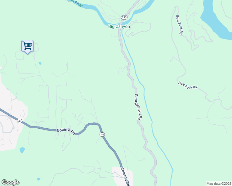 map of restaurants, bars, coffee shops, grocery stores, and more near in Placerville