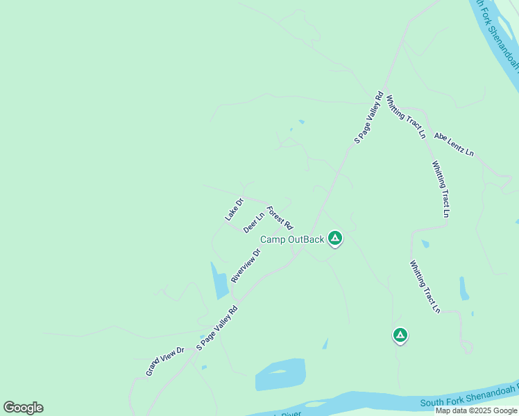 map of restaurants, bars, coffee shops, grocery stores, and more near 259 Deer Lane in Luray