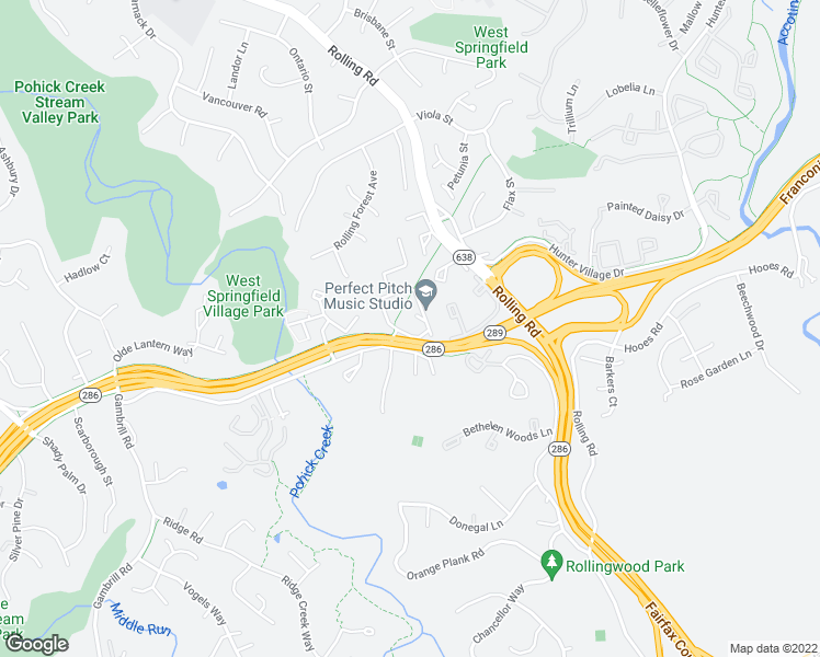 map of restaurants, bars, coffee shops, grocery stores, and more near 7390 Stream Way in West Springfield