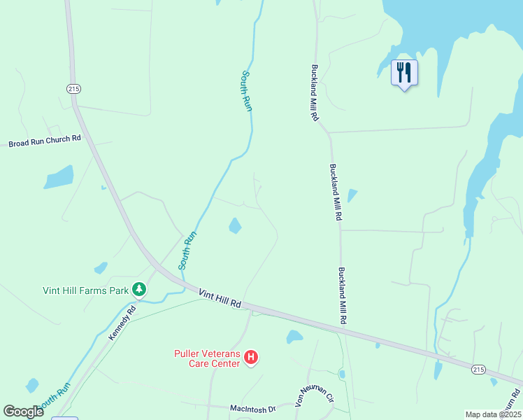 map of restaurants, bars, coffee shops, grocery stores, and more near 6610 Acorn Farm Lane in Warrenton