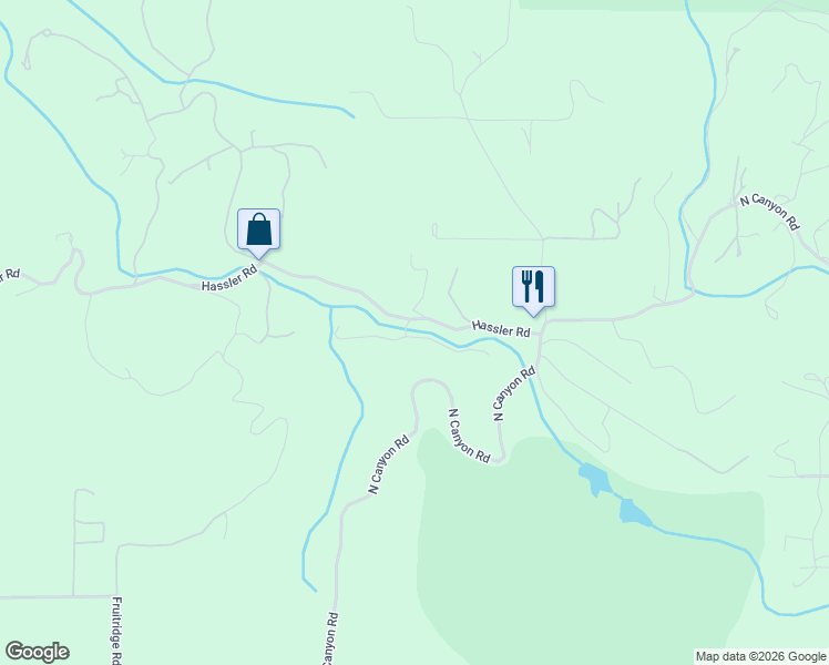 map of restaurants, bars, coffee shops, grocery stores, and more near 3300 Hassler Road in Camino