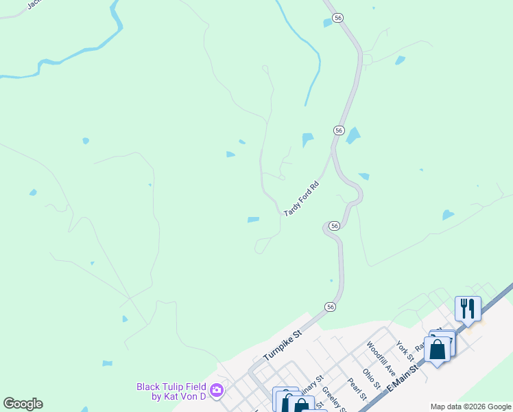 map of restaurants, bars, coffee shops, grocery stores, and more near 5413 Tardy Ford Road in Vevay