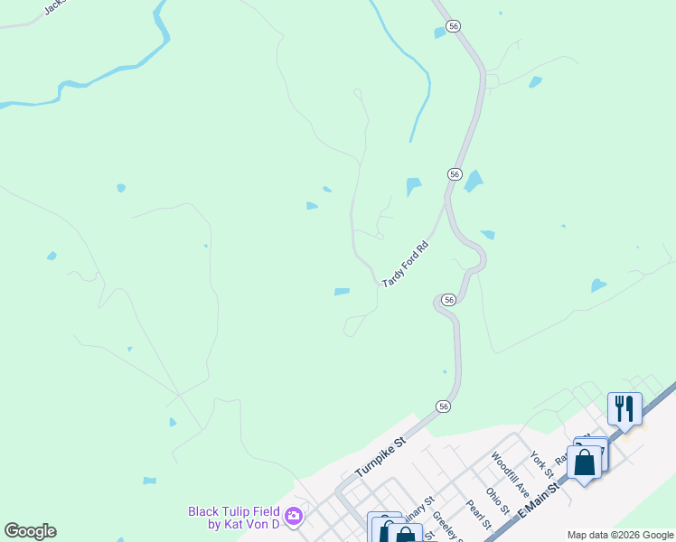 map of restaurants, bars, coffee shops, grocery stores, and more near 5413 Tardy Ford Road in Vevay