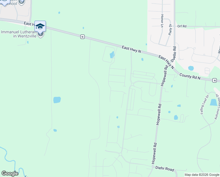 map of restaurants, bars, coffee shops, grocery stores, and more near 870 East Highway North in Wentzville