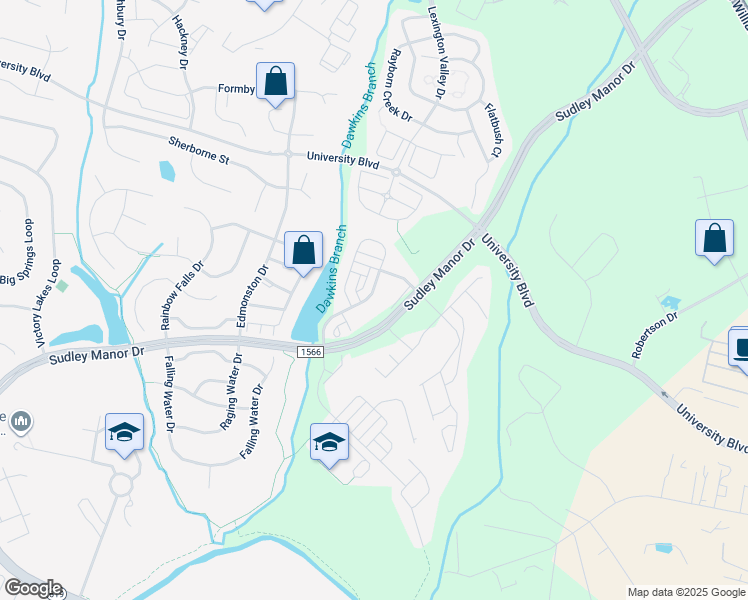 map of restaurants, bars, coffee shops, grocery stores, and more near 9177 Ribbon Falls Loop in Bristow