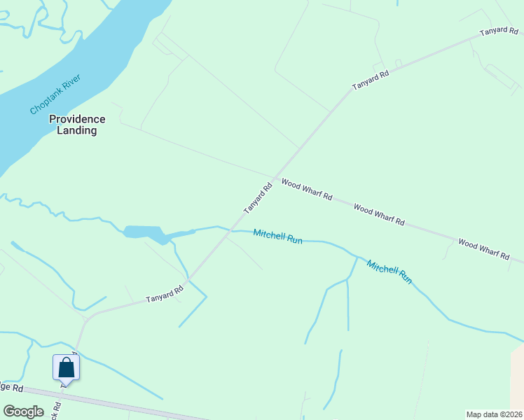 map of restaurants, bars, coffee shops, grocery stores, and more near 21405 Tanyard Road in Preston