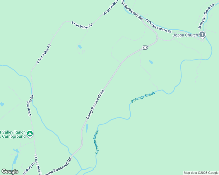 map of restaurants, bars, coffee shops, grocery stores, and more near 1031 Camp Roosevelt Road in Fort Valley