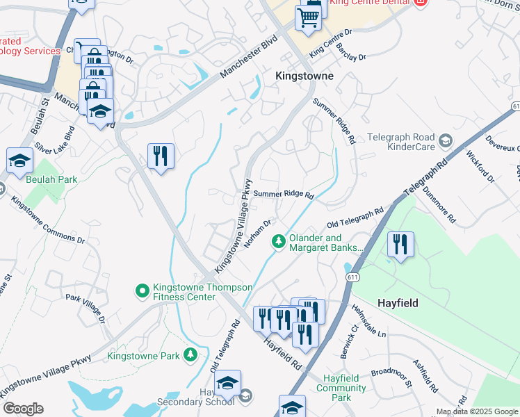 map of restaurants, bars, coffee shops, grocery stores, and more near 6007 Old Stratford Court in Alexandria