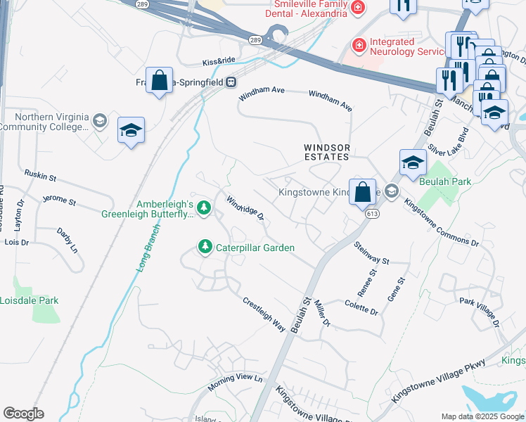 map of restaurants, bars, coffee shops, grocery stores, and more near 6488 Brickleigh Court in Alexandria