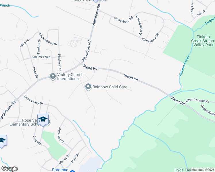 map of restaurants, bars, coffee shops, grocery stores, and more near 9410 Stoney Harbor Drive in Fort Washington