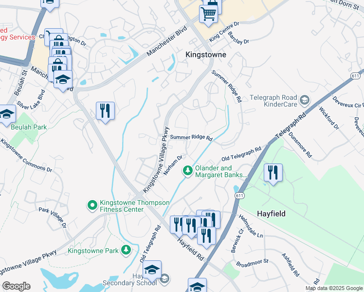 map of restaurants, bars, coffee shops, grocery stores, and more near 7264 Liverpool Court in Alexandria
