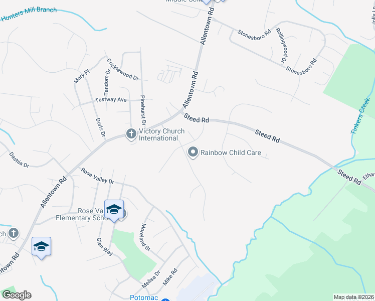 map of restaurants, bars, coffee shops, grocery stores, and more near 4010 Steeds Grant Way in Fort Washington