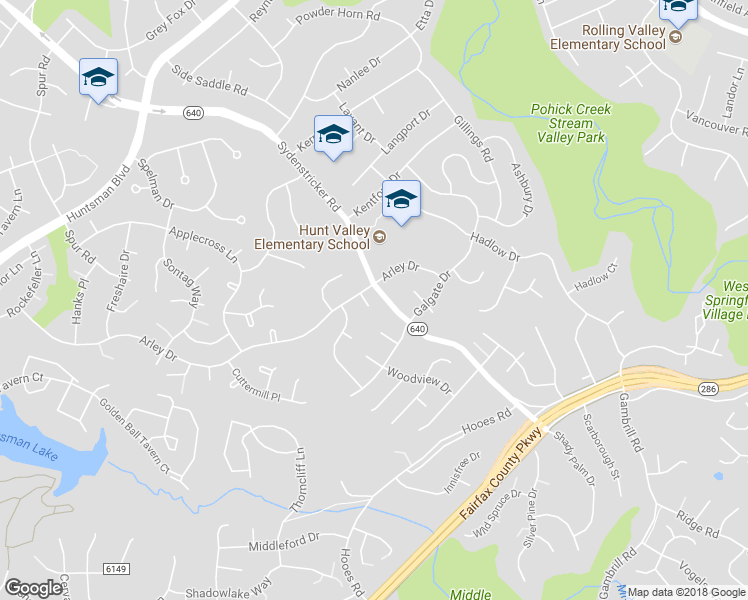 map of restaurants, bars, coffee shops, grocery stores, and more near 7223 Arley Place in Springfield