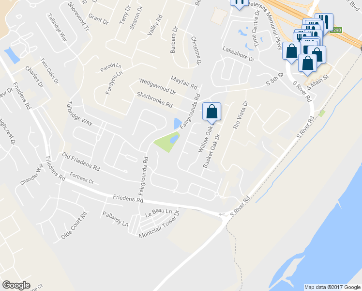 map of restaurants, bars, coffee shops, grocery stores, and more near 941 Chestnut Oak Drive in Saint Charles