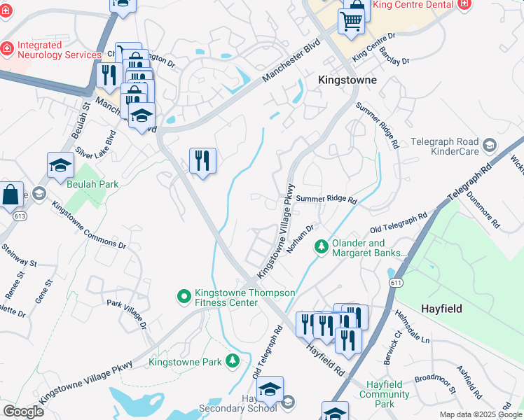 map of restaurants, bars, coffee shops, grocery stores, and more near 6067 Palladium Court in Alexandria