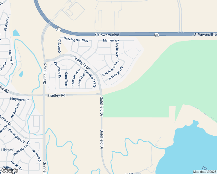 map of restaurants, bars, coffee shops, grocery stores, and more near 6179 San Mateo Drive in Colorado Springs