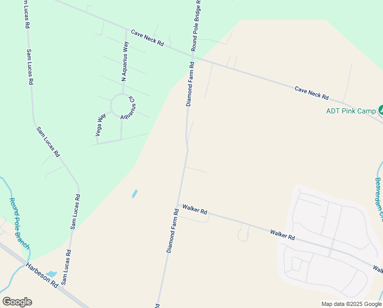 map of restaurants, bars, coffee shops, grocery stores, and more near 16381 Diamond Farm Road in Milton