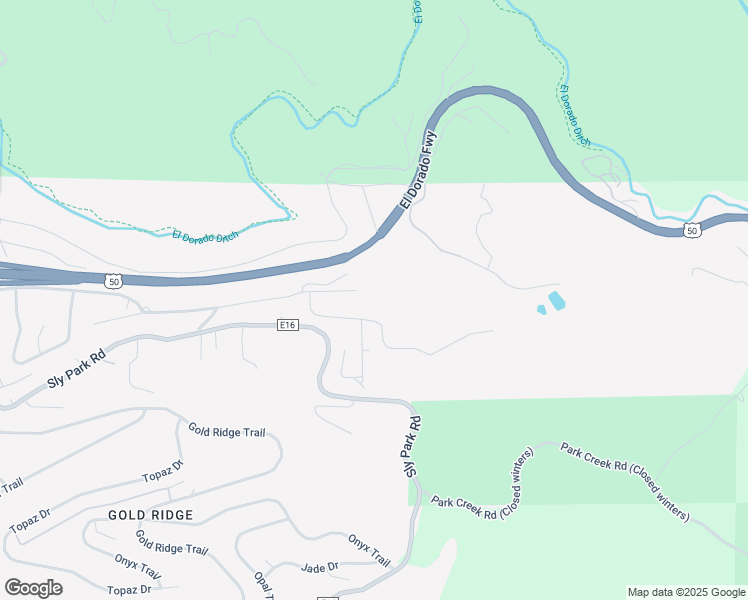map of restaurants, bars, coffee shops, grocery stores, and more near 6966 Ridgeway Drive in Pollock Pines