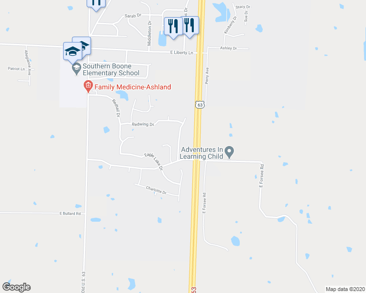 map of restaurants, bars, coffee shops, grocery stores, and more near 901 Richardson Drive in Ashland