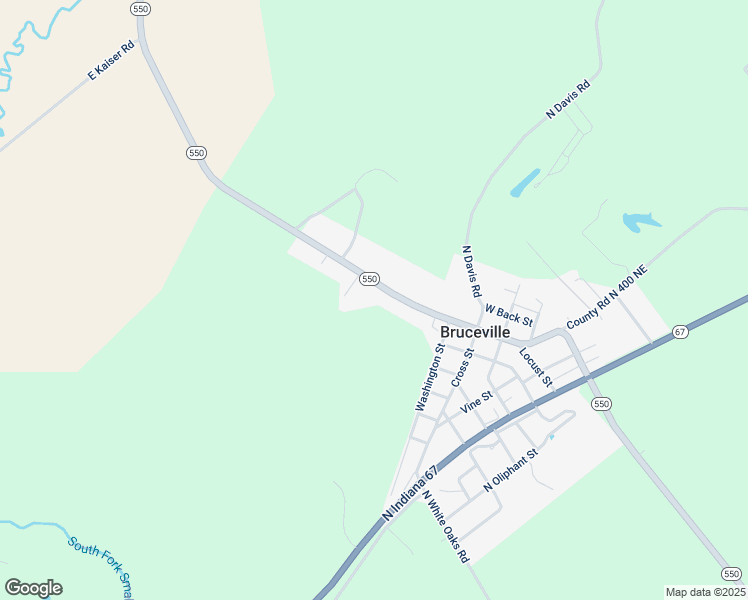 map of restaurants, bars, coffee shops, grocery stores, and more near 705 Main Street in Bruceville
