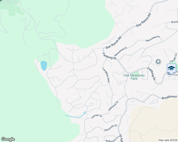map of restaurants, bars, coffee shops, grocery stores, and more near 572 Silver Oak Grove in Colorado Springs