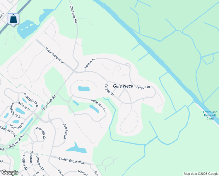 map of restaurants, bars, coffee shops, grocery stores, and more near 36355 Tarpon Drive in Lewes