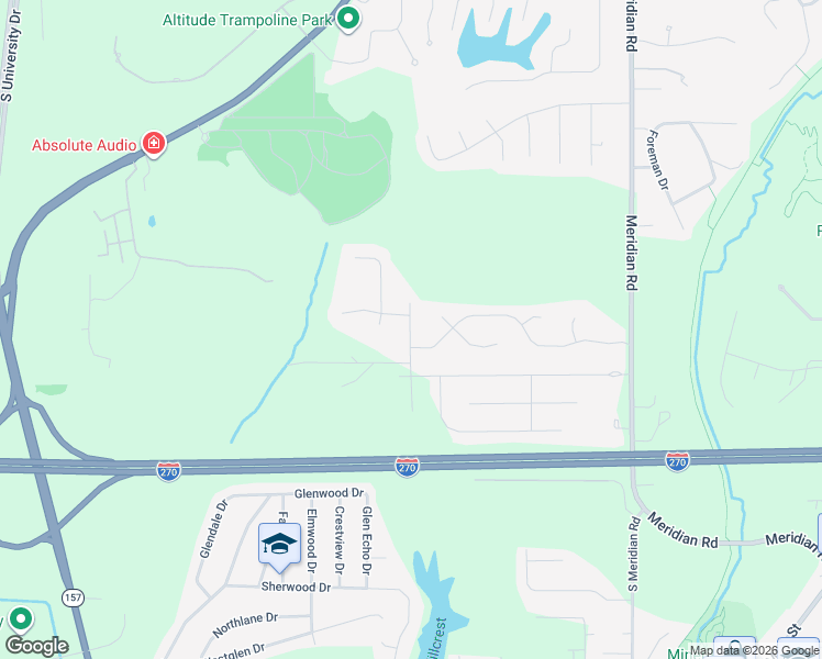 map of restaurants, bars, coffee shops, grocery stores, and more near 2808 Bristol Way in Glen Carbon