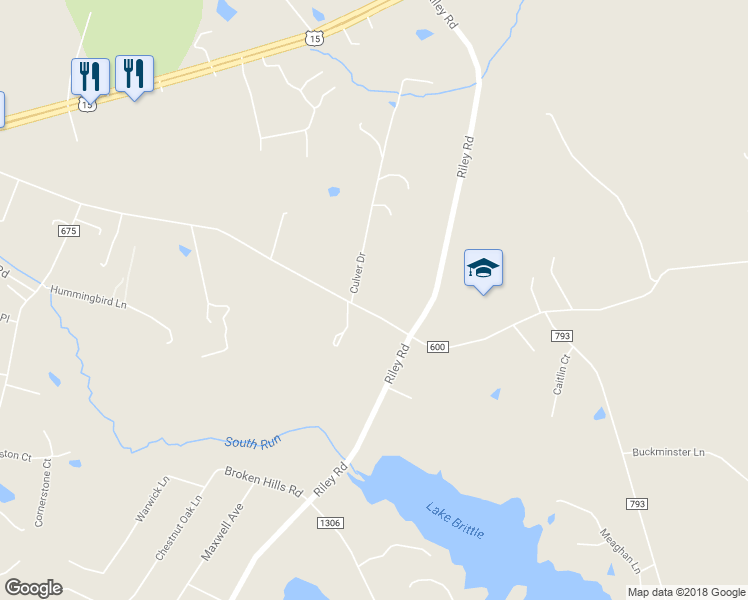 map of restaurants, bars, coffee shops, grocery stores, and more near 4498 Broad Run Church Road in Warrenton