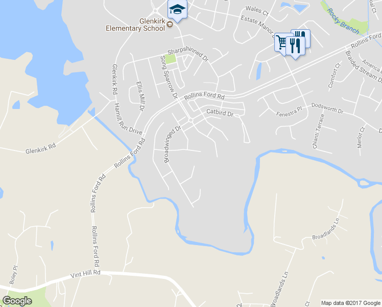 map of restaurants, bars, coffee shops, grocery stores, and more near 8817 Brown Thrasher Court in Gainesville