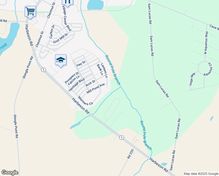 map of restaurants, bars, coffee shops, grocery stores, and more near 236 Lantern Lane in Milton