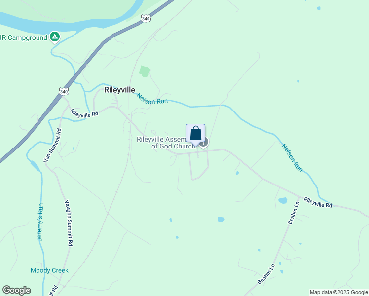 map of restaurants, bars, coffee shops, grocery stores, and more near 893 Rileyville Road in Rileyville