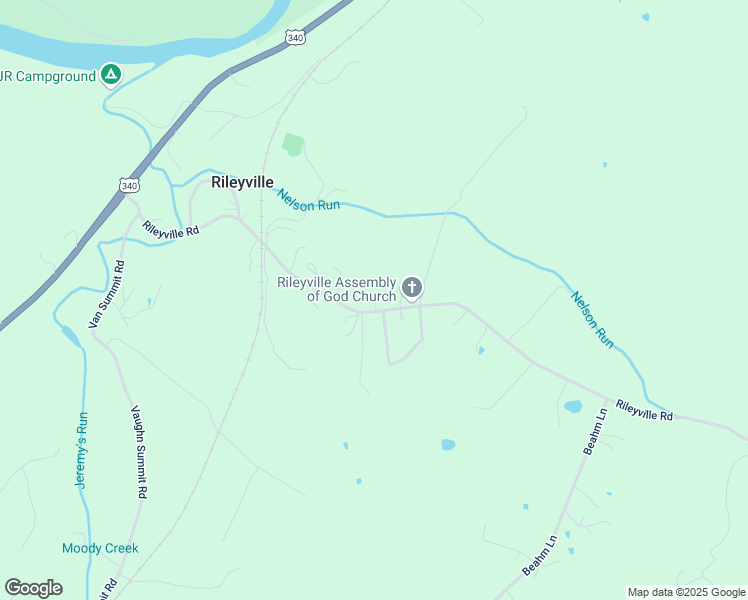 map of restaurants, bars, coffee shops, grocery stores, and more near 893 Rileyville Road in Rileyville