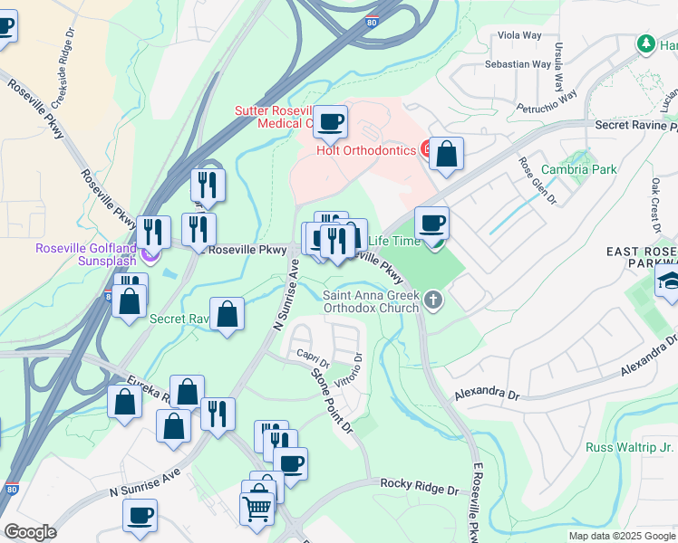 1420 East Roseville Parkway, Roseville CA Walk Score