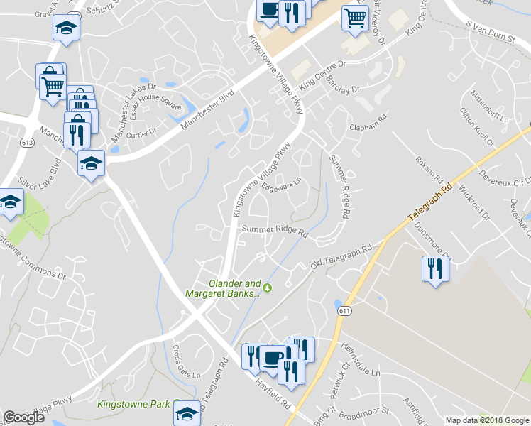 map of restaurants, bars, coffee shops, grocery stores, and more near 6031 Wescott Hills Way in Alexandria