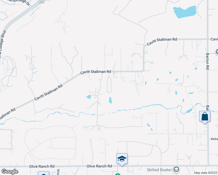 map of restaurants, bars, coffee shops, grocery stores, and more near 5200 Cavitt Stallman Road in Granite Bay