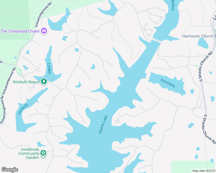 map of restaurants, bars, coffee shops, grocery stores, and more near 2489 South Alpine Hills Drive in Innsbrook