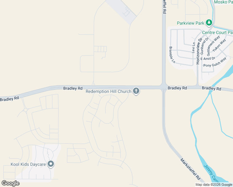 map of restaurants, bars, coffee shops, grocery stores, and more near Bradley Road in Colorado Springs