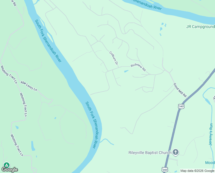 map of restaurants, bars, coffee shops, grocery stores, and more near 750 Richview Road in Rileyville