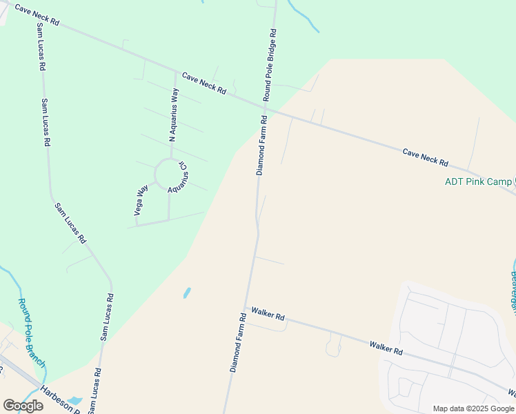 map of restaurants, bars, coffee shops, grocery stores, and more near 16381 Diamond Farm Road in Milton